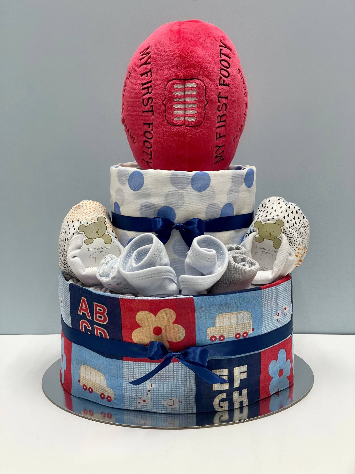 My First Footy Nappy Cakes - The Hamper Specialist