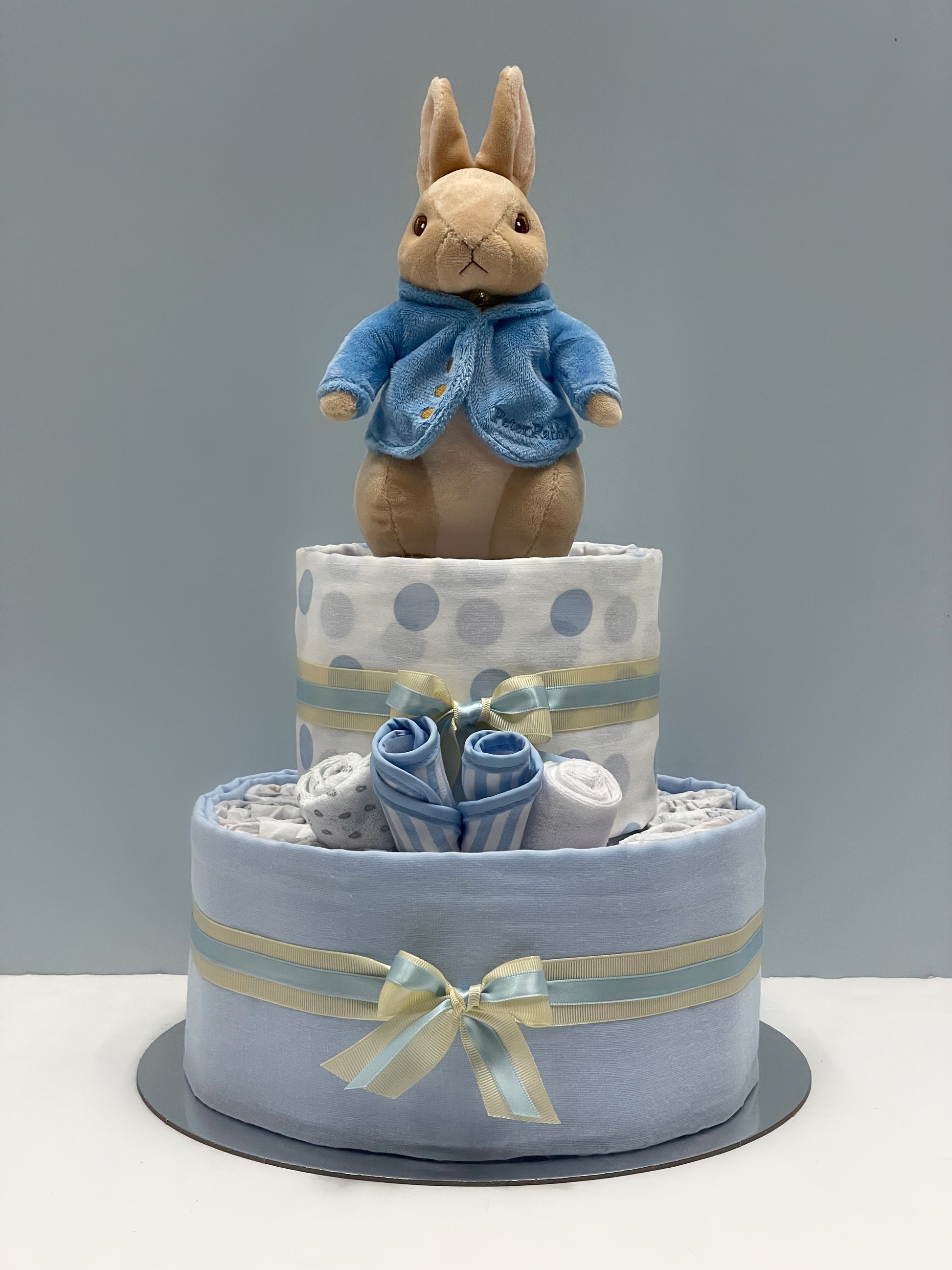 Napy Rabbit Peter Rabbit and Jemima Puddle Duck Nappy Cake | The Hamper Specialist