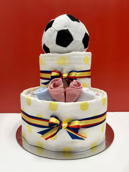 Soccer Nappy Cakes - The Hamper Specialist