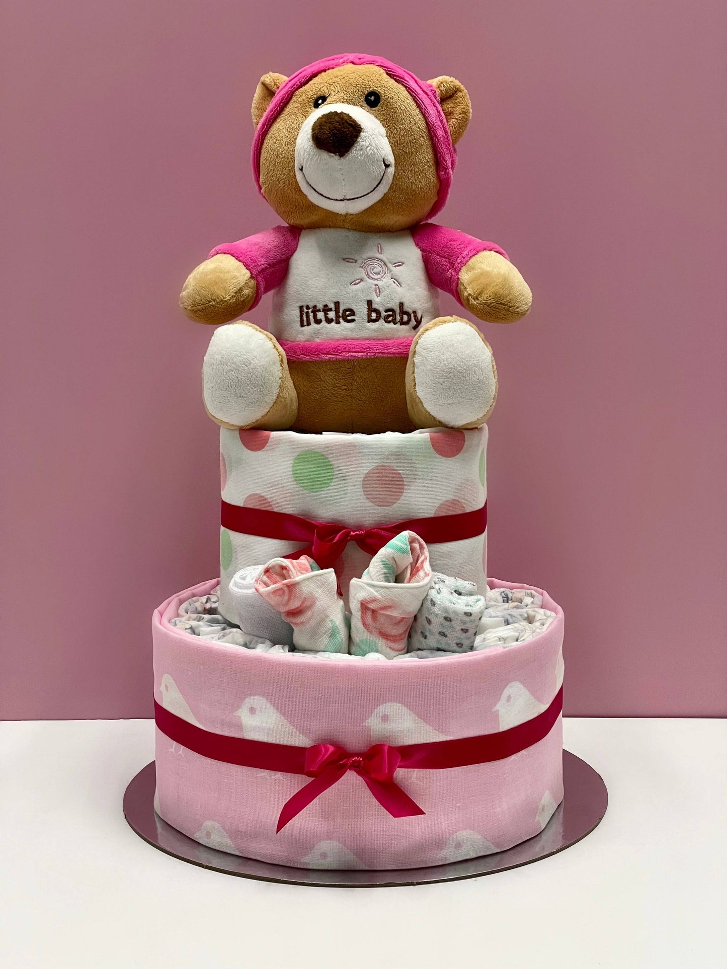It's a Girl Nappy Cake - The Hamper Specialist