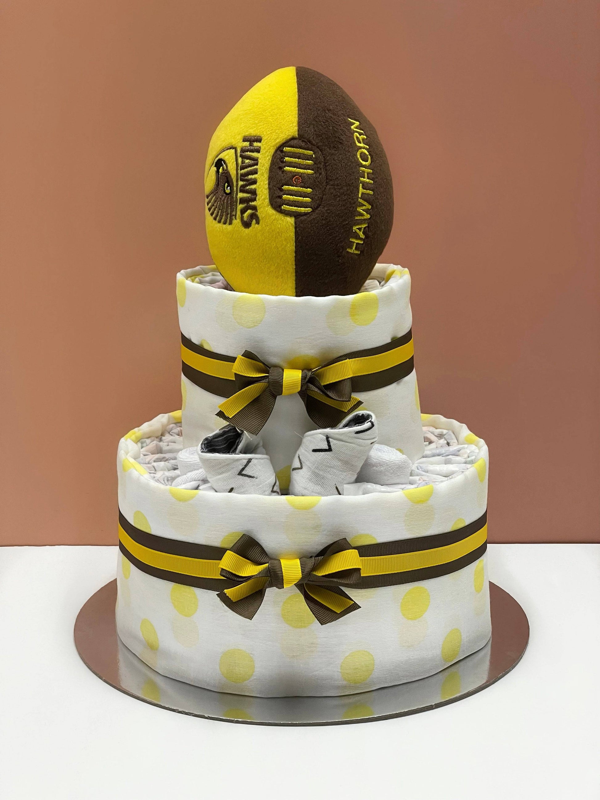 AFL Football Nappy Cakes - The Hamper Specialist